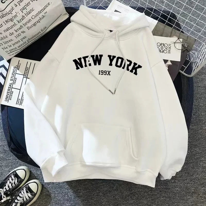 ÉliteCove "New York 199X" Vintage Hoodie