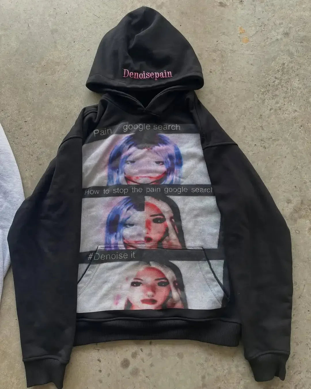 Elitcove Vintage Flag Grunge Zip-Up Hoodie