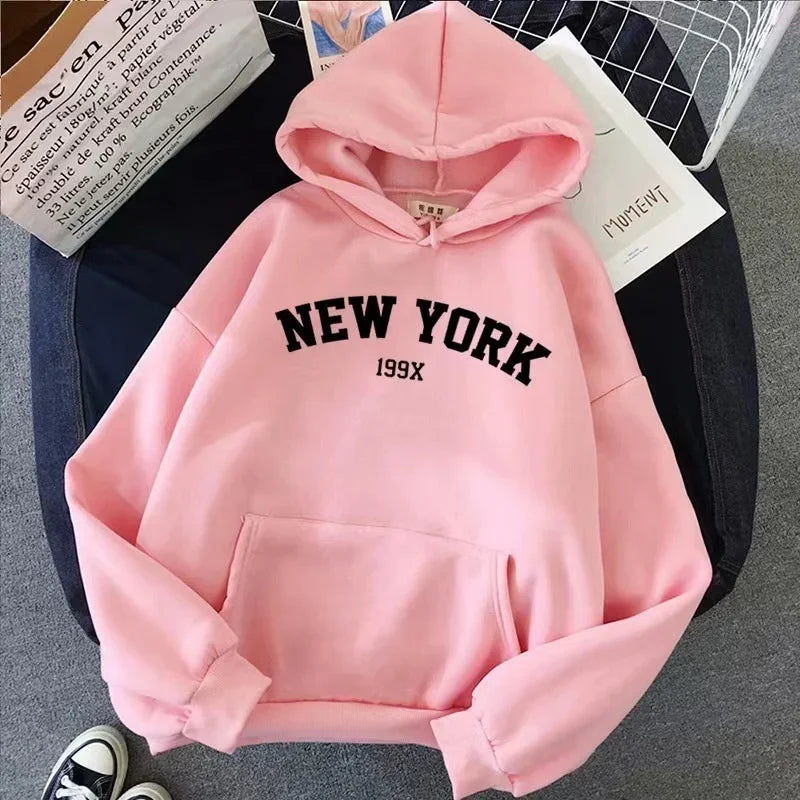 ÉliteCove "New York 199X" Vintage Hoodie