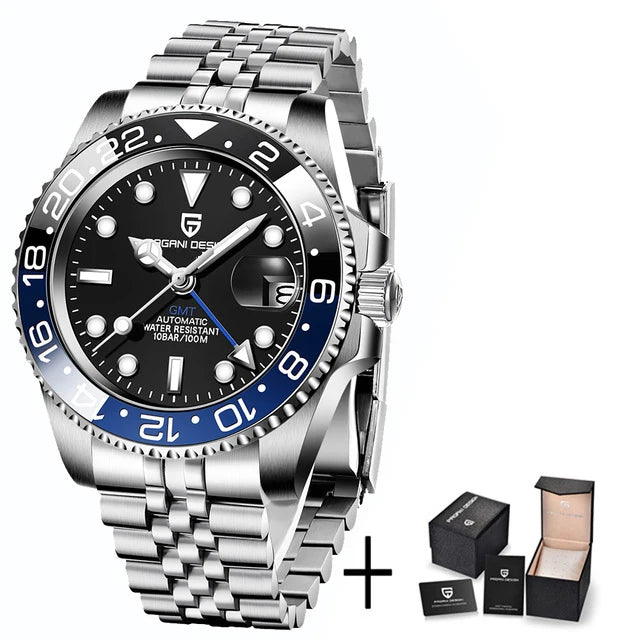 ÉliteCove "Globetrotter" GMT Automatic Watch