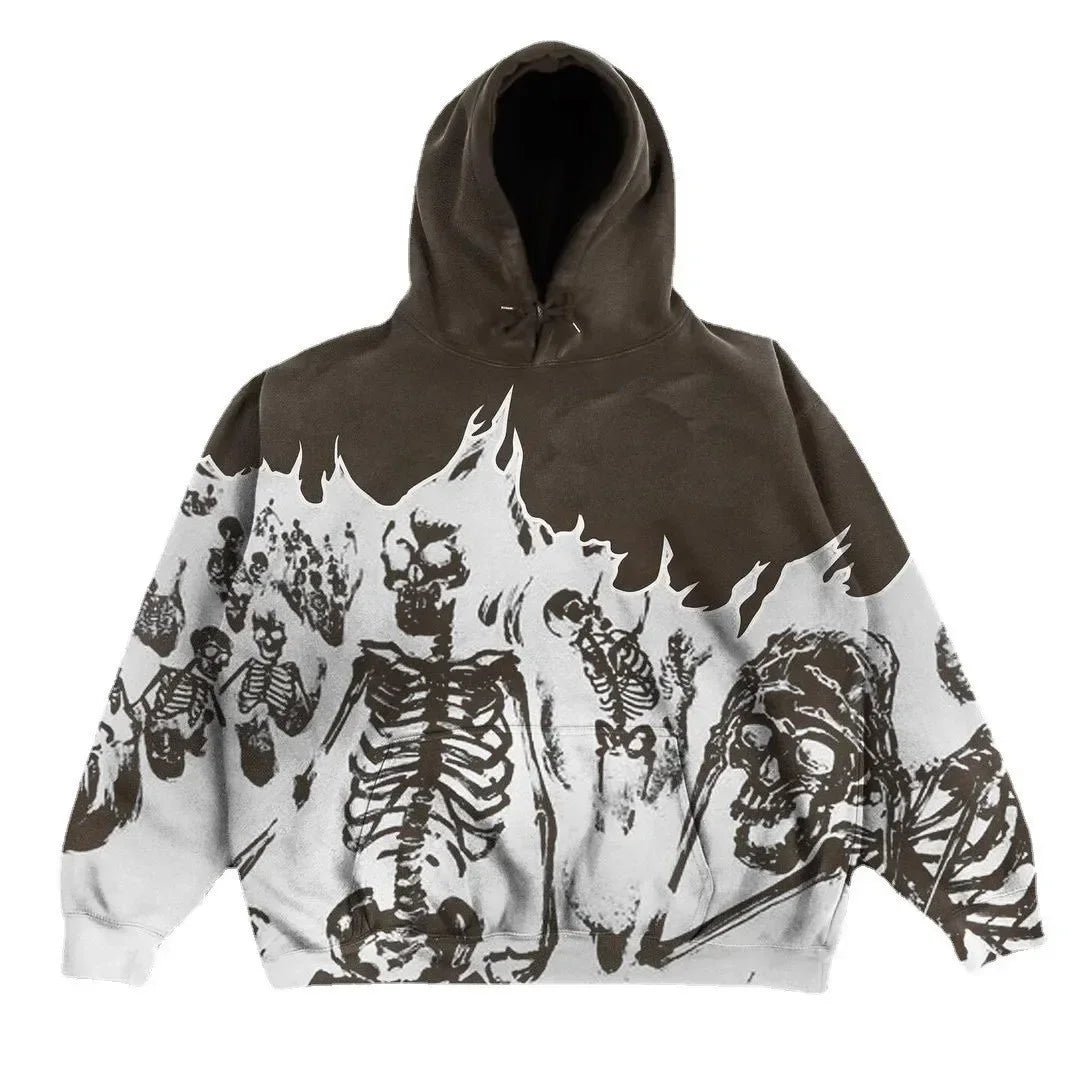 ÉliteCove Gothic Anime Zip-Up Hoodie