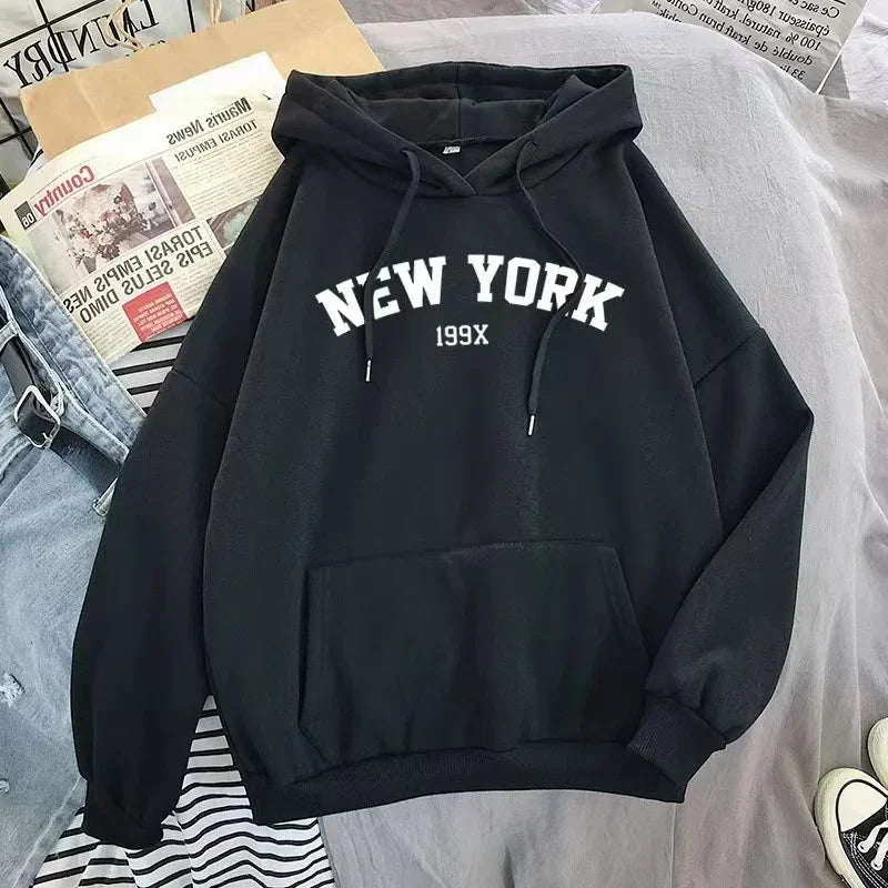 ÉliteCove "New York 199X" Vintage Hoodie