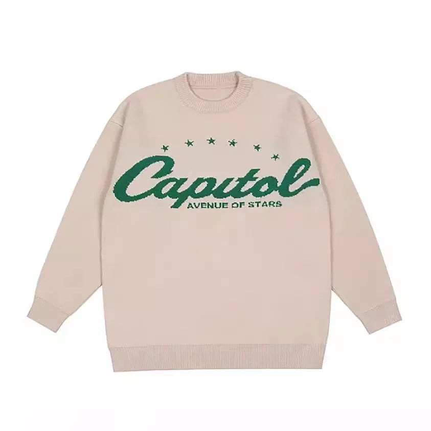 ÉliteCove "Supernova" Oversized Star Knit Sweater