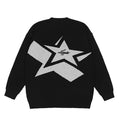 ÉliteCove "Supernova" Oversized Star Knit Sweater
