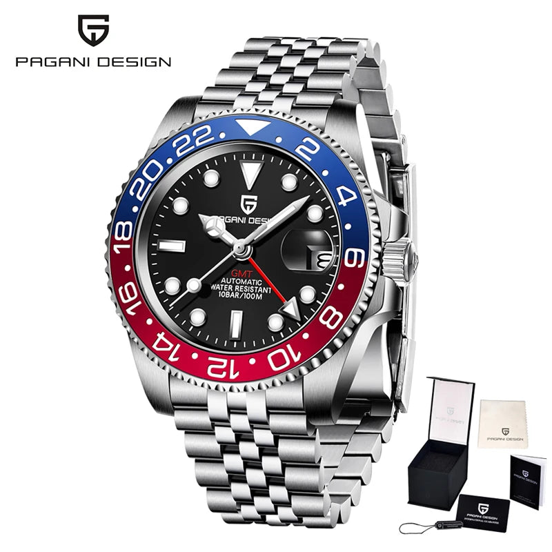 ÉliteCove "Globetrotter" GMT Automatic Watch