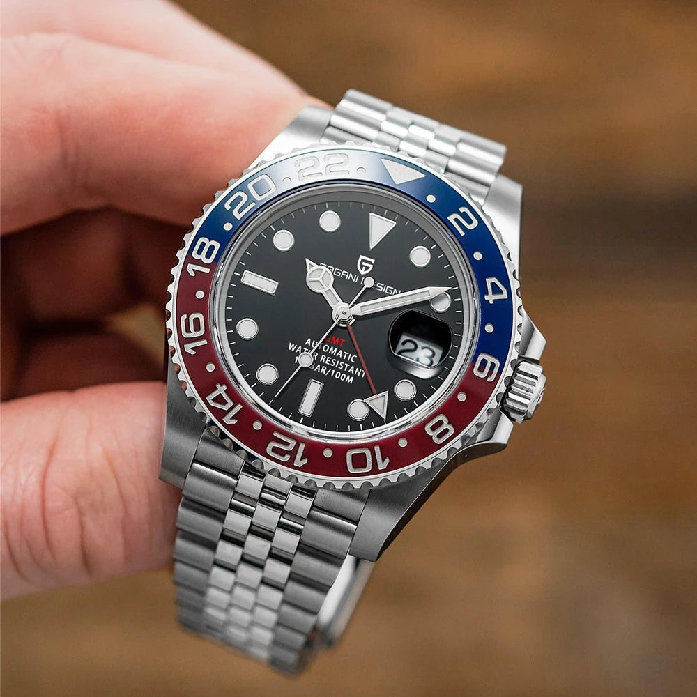 ÉliteCove "Globetrotter" GMT Automatic Watch