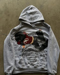 Elitcove Vintage Flag Grunge Zip-Up Hoodie