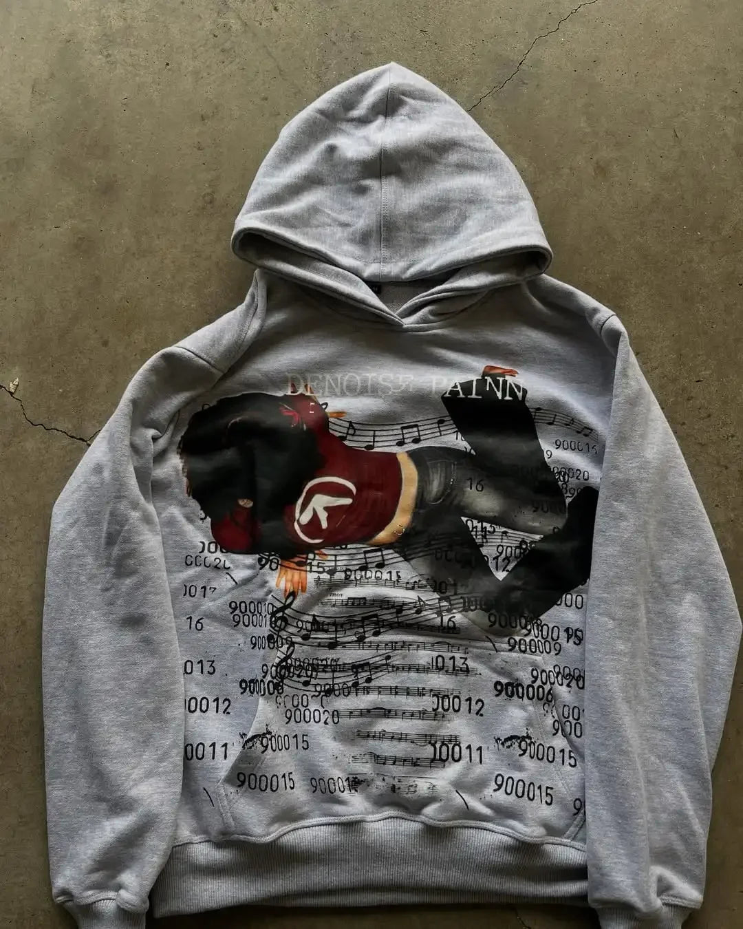 Elitcove Vintage Flag Grunge Zip-Up Hoodie