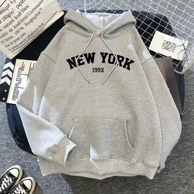 ÉliteCove "New York 199X" Vintage Hoodie