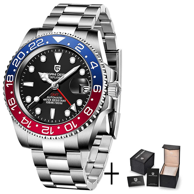 ÉliteCove "Globetrotter" GMT Automatic Watch