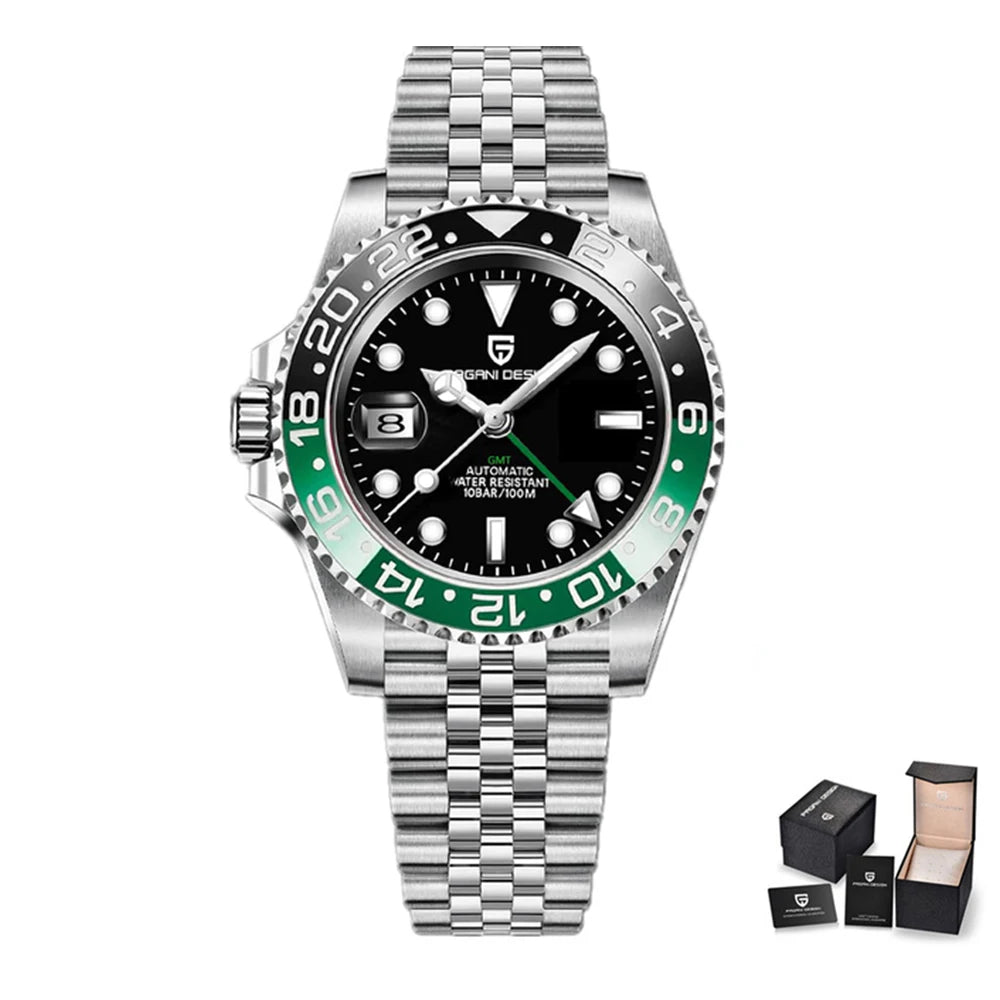 ÉliteCove "Globetrotter" GMT Automatic Watch