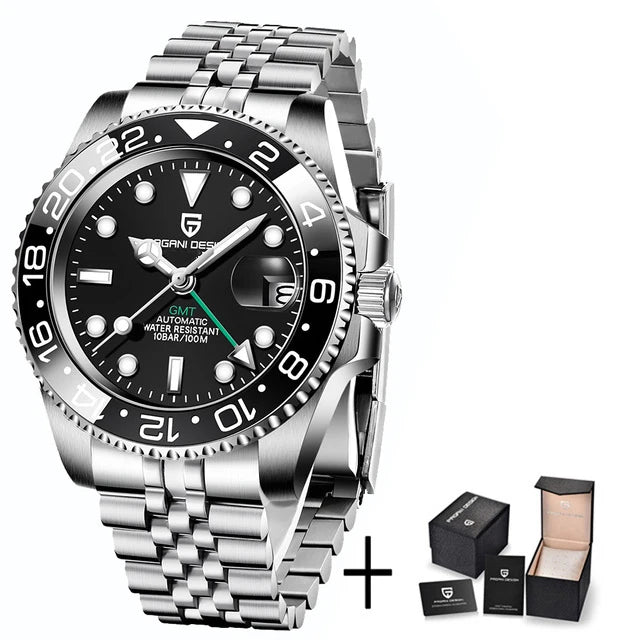ÉliteCove "Globetrotter" GMT Automatic Watch