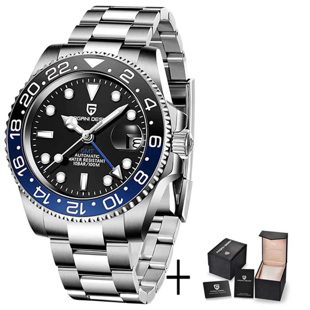 ÉliteCove "Globetrotter" GMT Automatic Watch