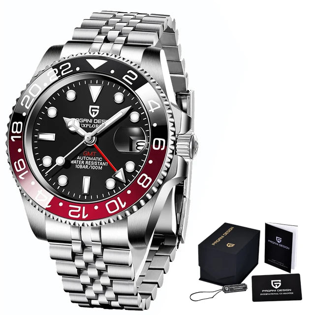 ÉliteCove "Globetrotter" GMT Automatic Watch