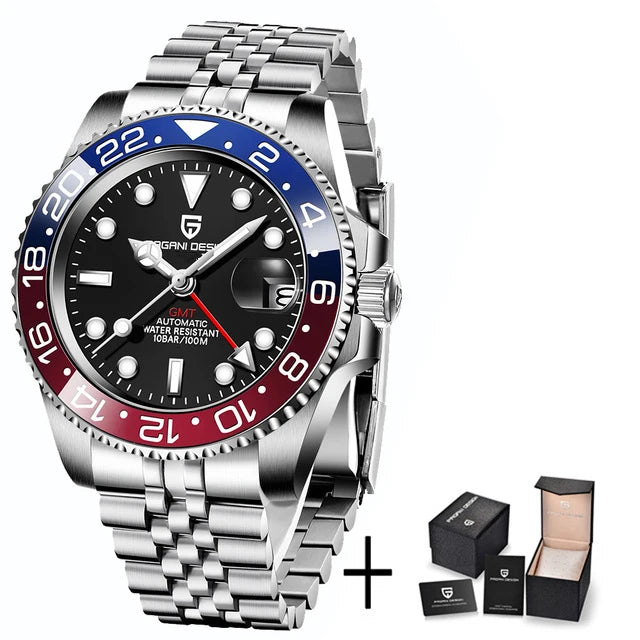ÉliteCove "Globetrotter" GMT Automatic Watch