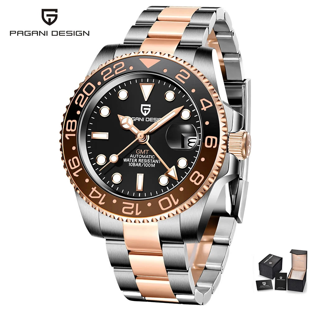 ÉliteCove "Globetrotter" GMT Automatic Watch