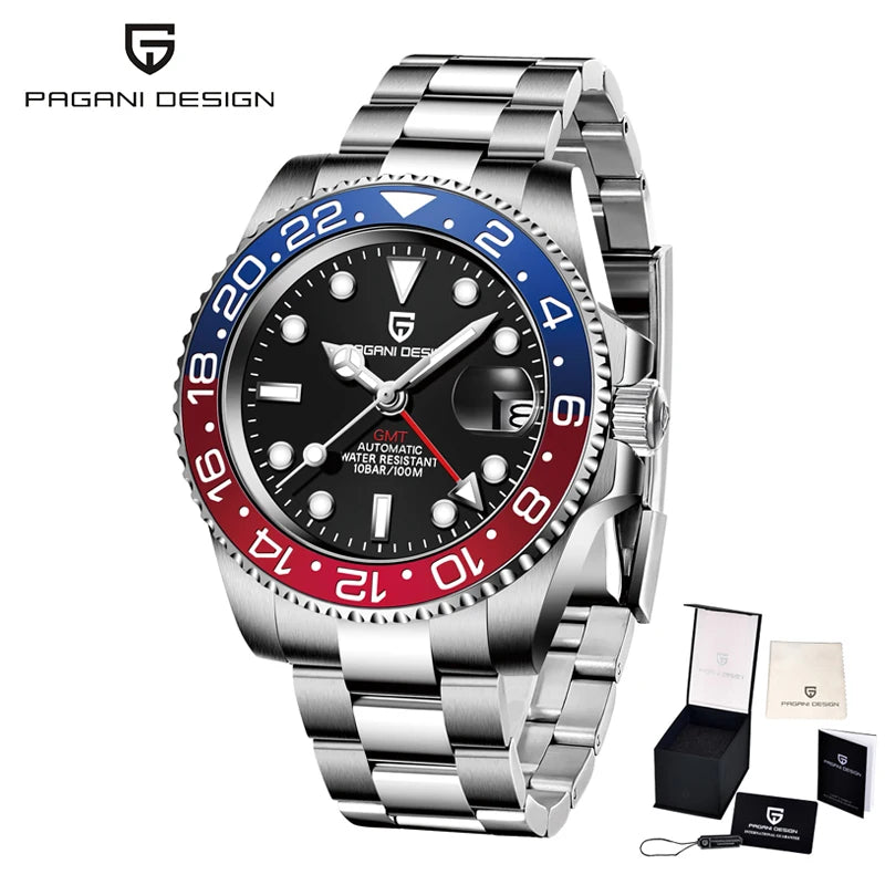 ÉliteCove "Globetrotter" GMT Automatic Watch