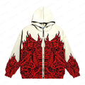 ÉliteCove Gothic Anime Zip-Up Hoodie