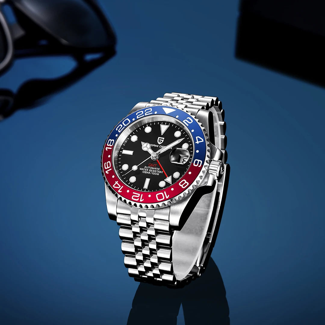 ÉliteCove "Globetrotter" GMT Automatic Watch