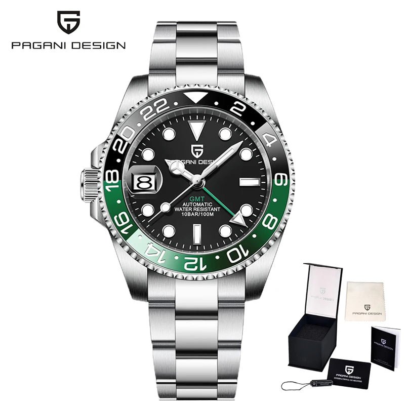 ÉliteCove "Globetrotter" GMT Automatic Watch