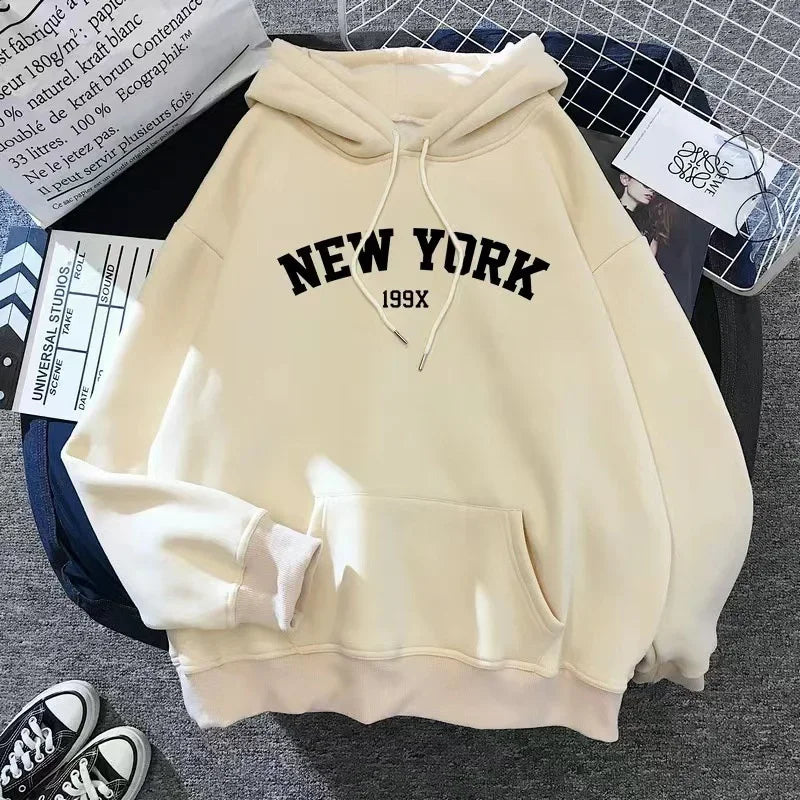 ÉliteCove "New York 199X" Vintage Hoodie