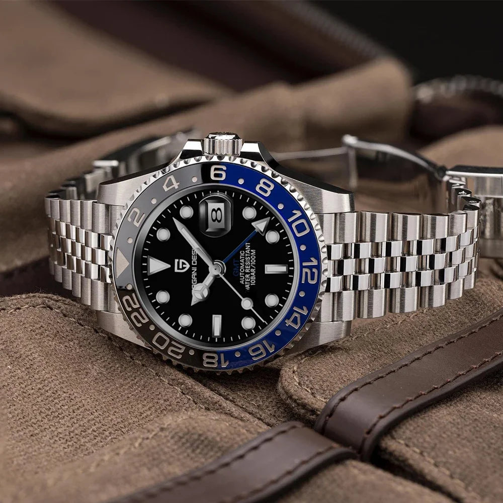 ÉliteCove "Globetrotter" GMT Automatic Watch